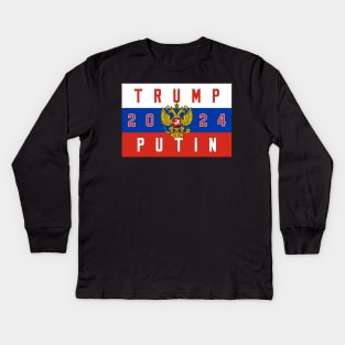 TRUMP PUTIN 2024 Kids Long Sleeve T-Shirt